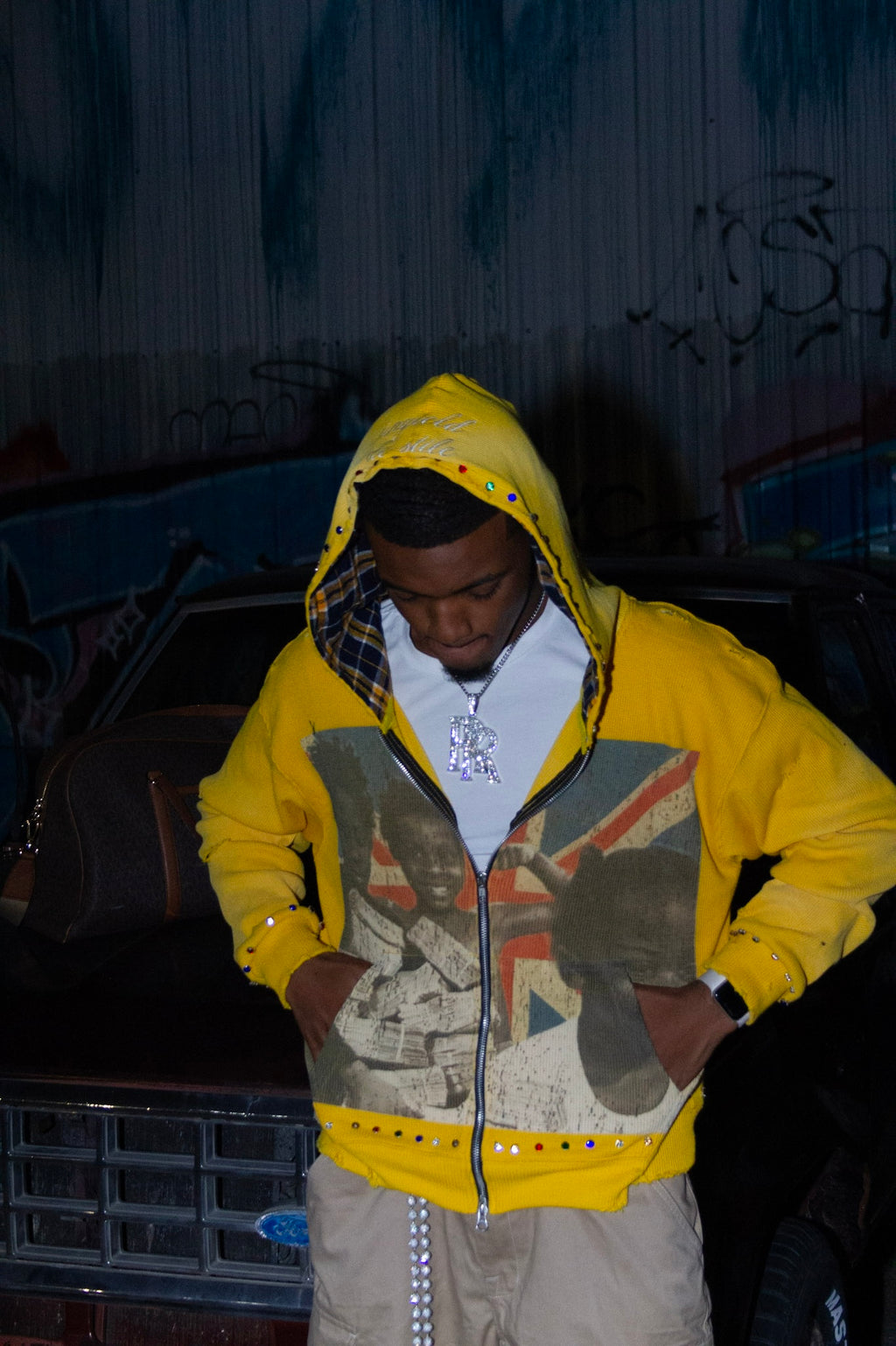 UNYIELD PAPERCHASIN ZIP UP "YELLOW"