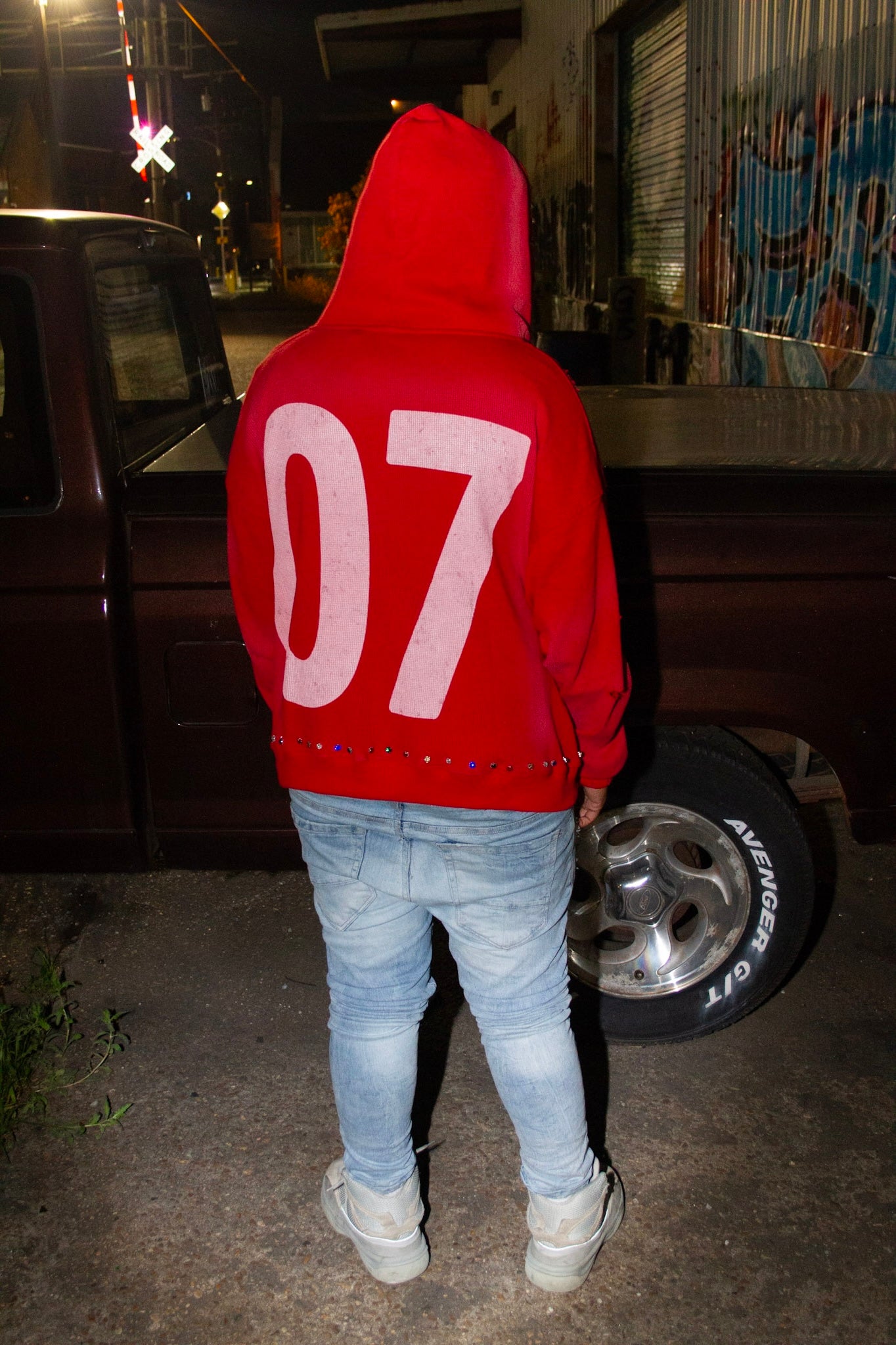 UNYIELD PAPERCHASIN ZIP UP "RED"