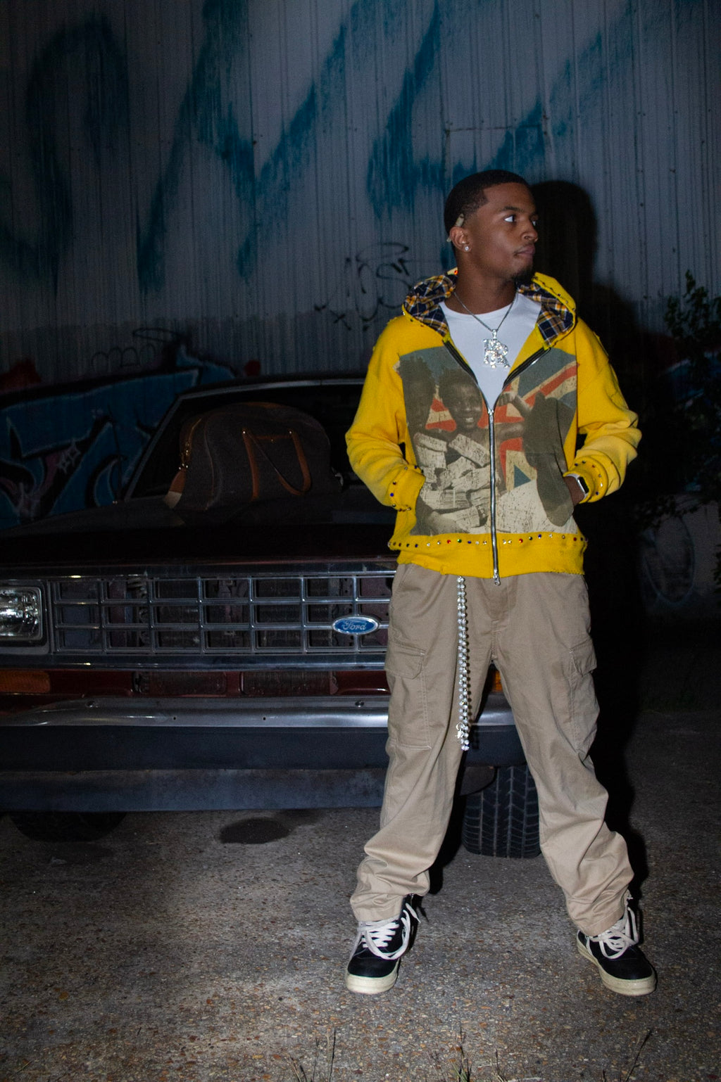 UNYIELD PAPERCHASIN ZIP UP "YELLOW"