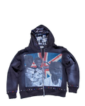 UNYIELD PAPERCHASIN ZIP UP "BLACK"