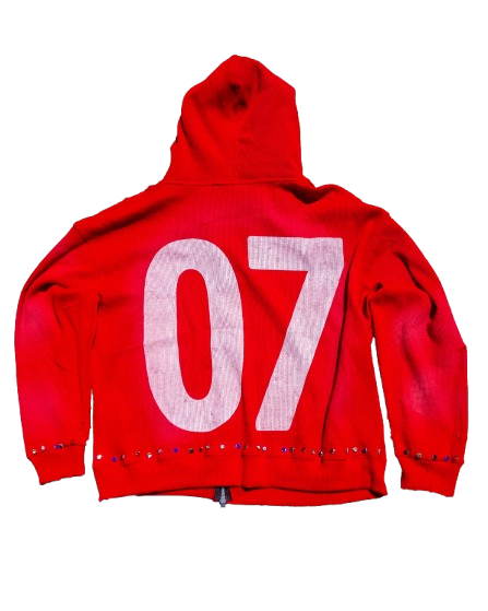 UNYIELD PAPERCHASIN ZIP UP "RED"