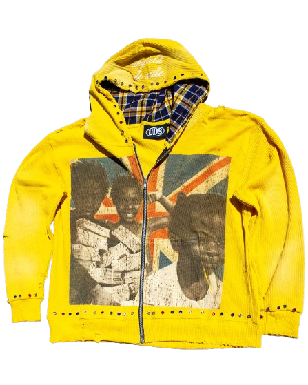 UNYIELD PAPERCHASIN ZIP UP "YELLOW"